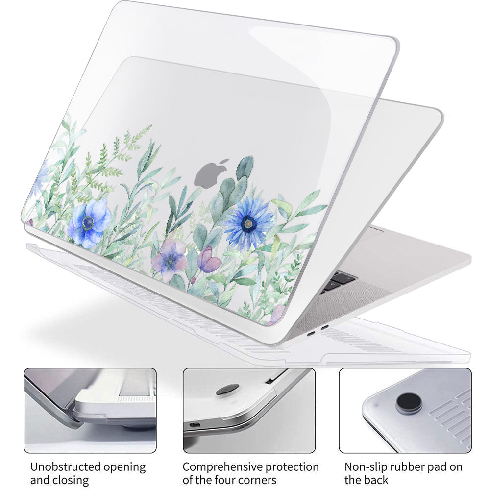 Blue Flower Blooming | Macbook case