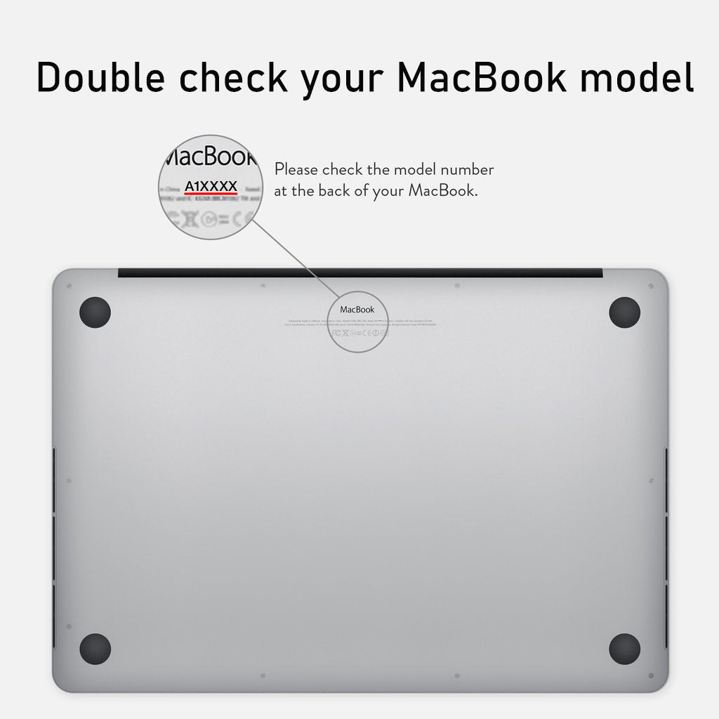 Macbook Case Heavy Duty Honeycomb Hard Shell - Black