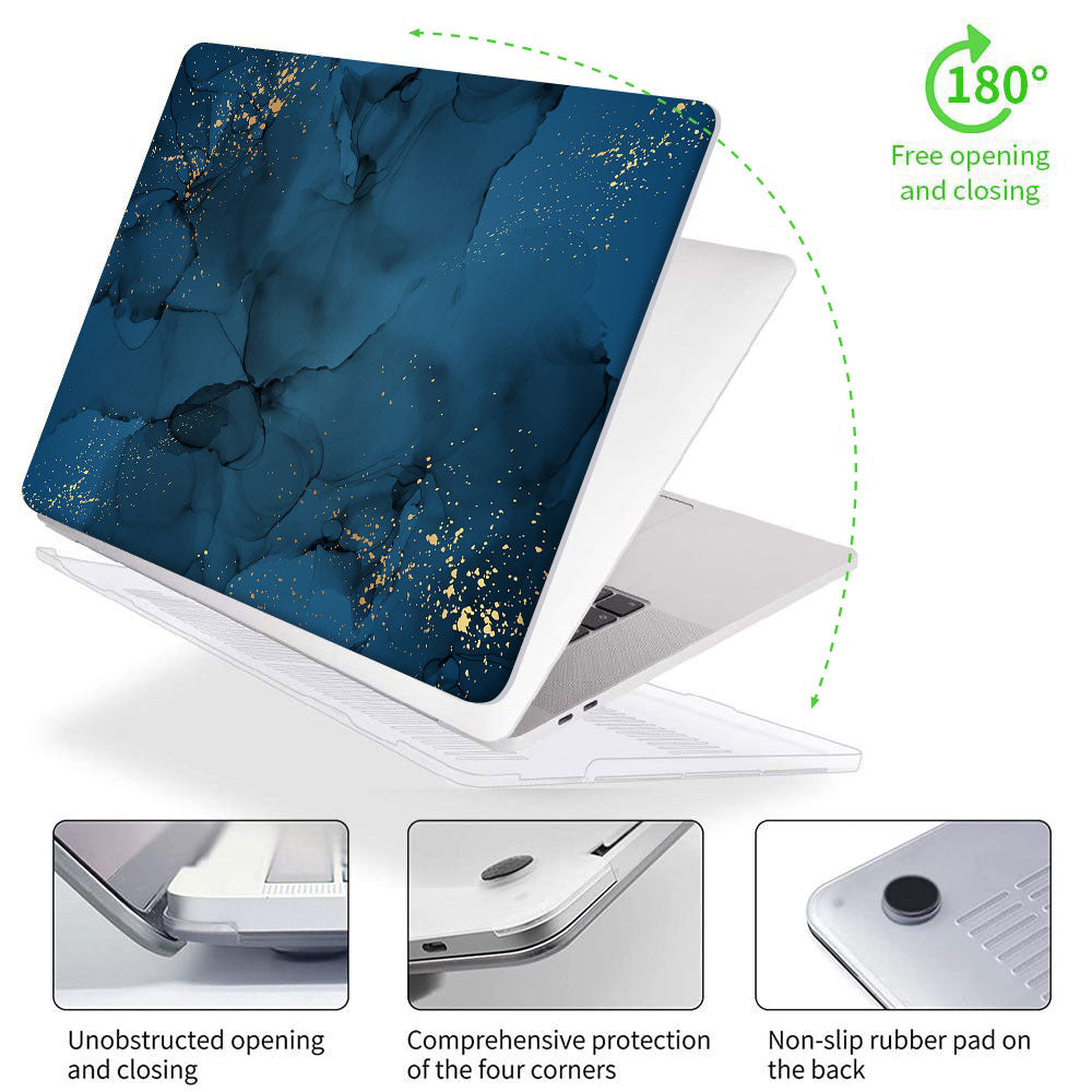 Deep blue sea marble | Macbook case customizable
