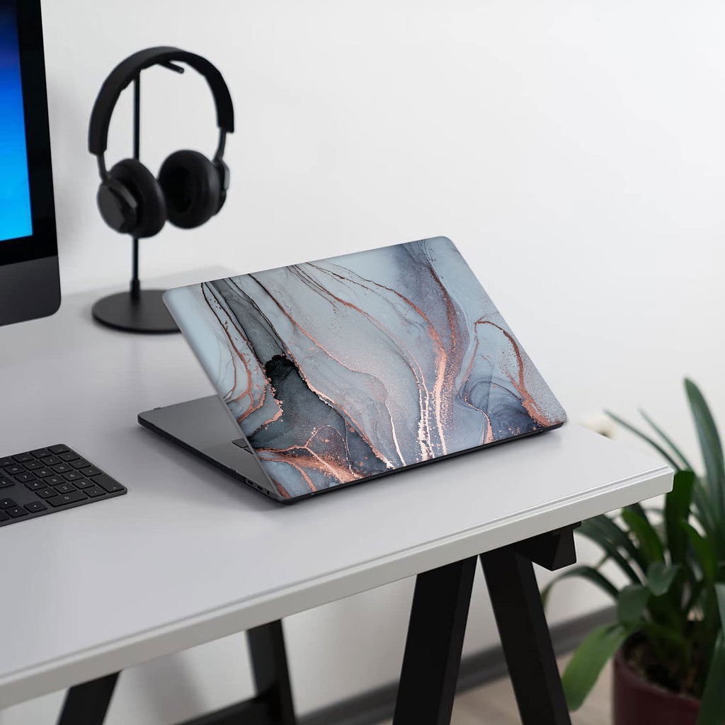 Dark gray marble | Macbook case customizable