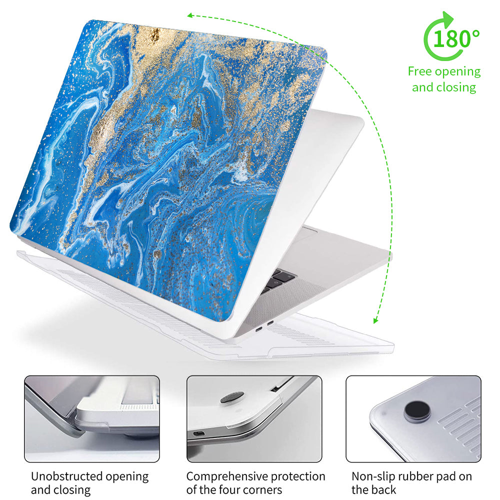 Blue River Marble | Macbook case customizable