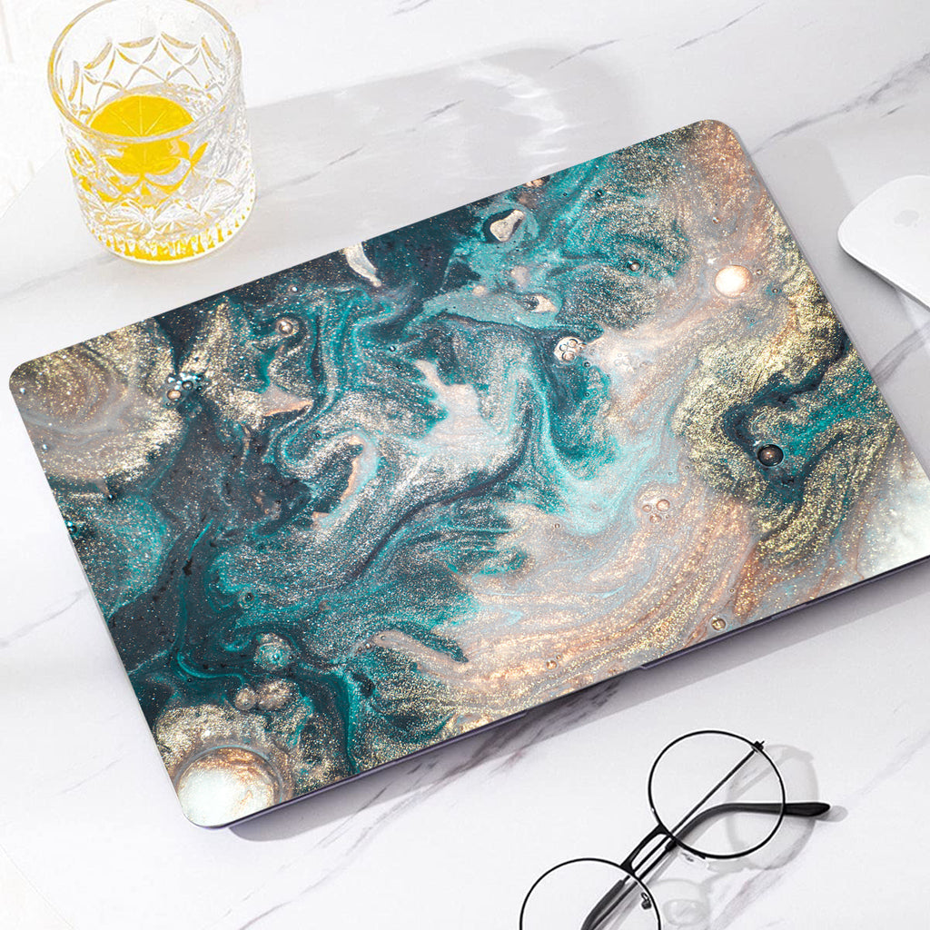 Emerald Pool Marble | Macbook case customizable