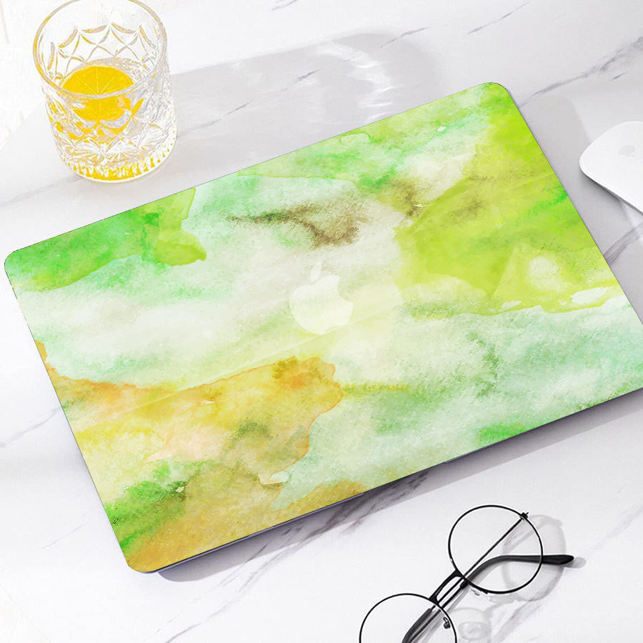 Misty Green Watercolor | Macbook case customizable