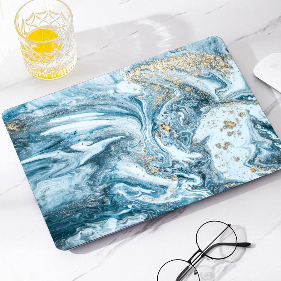 Azure Blue Marble | Macbook case customizable