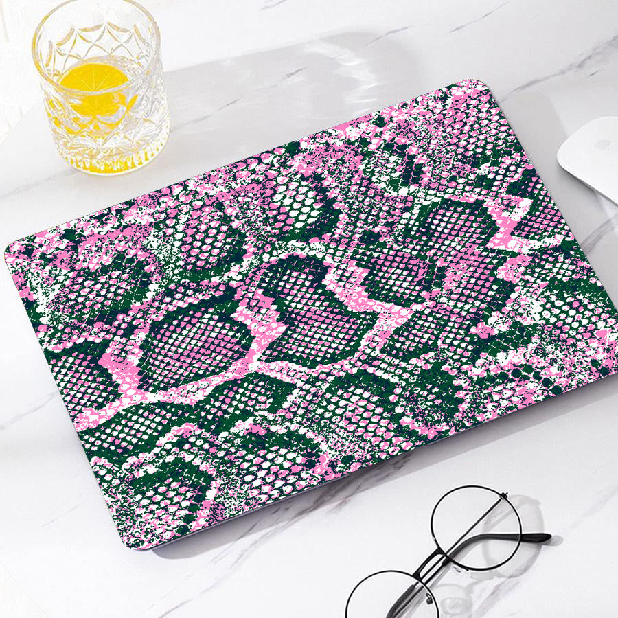 Pink snake | Macbook case customizable
