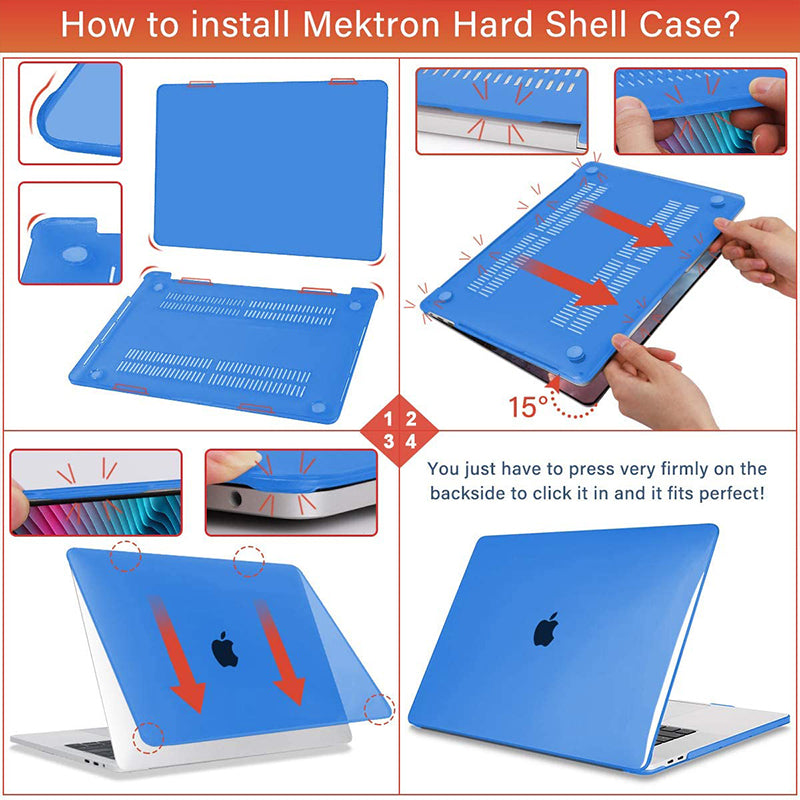 Transparent blue | Macbook case customizable