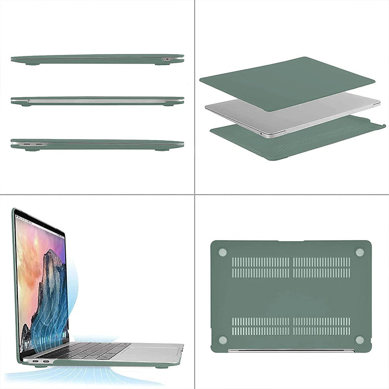 Frosted Light Green | Macbook case customizable