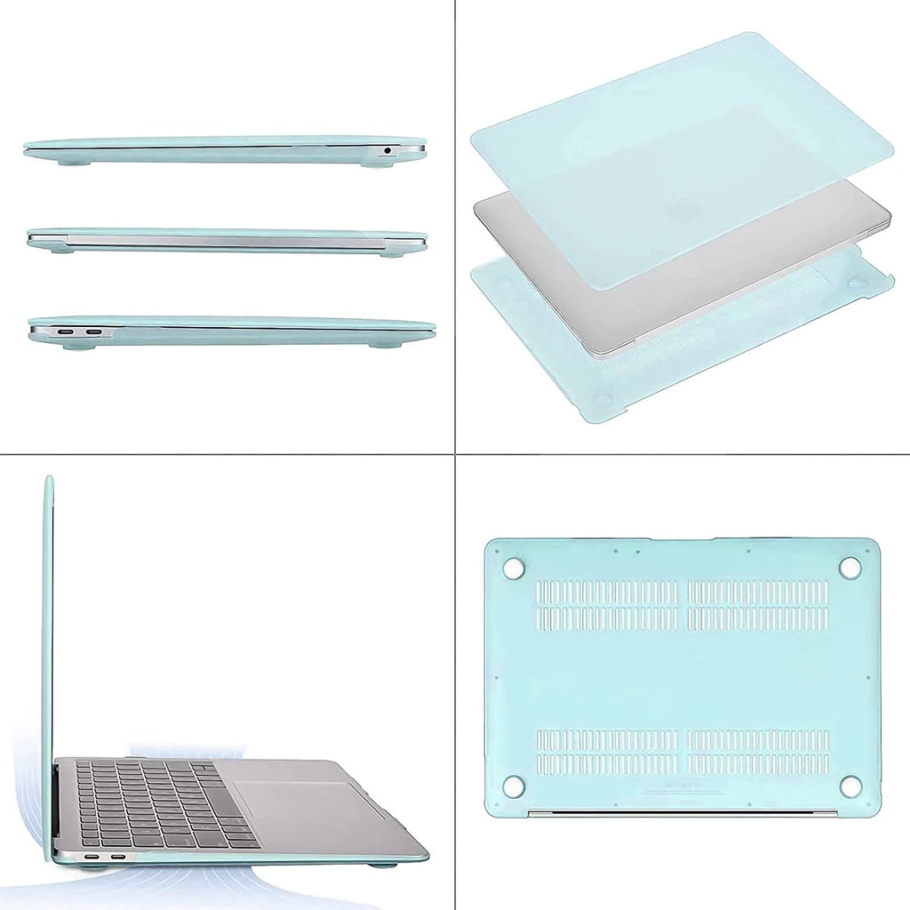 Frosted Water Cyan | Macbook case customizable