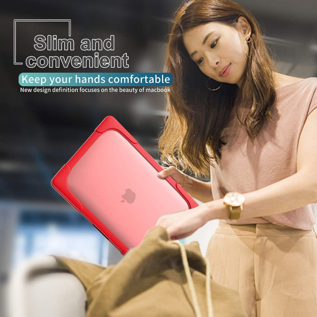 MacBook Case Heavy Duty with Folding Stand - Red