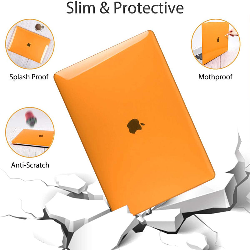 Transparent orange | Macbook case customizable