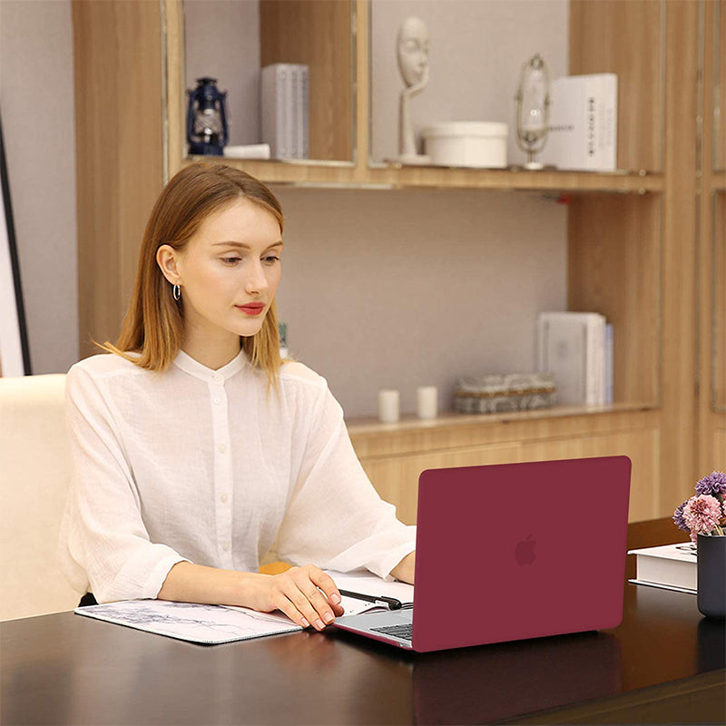 Frosted Wine Red | Macbook case customizable