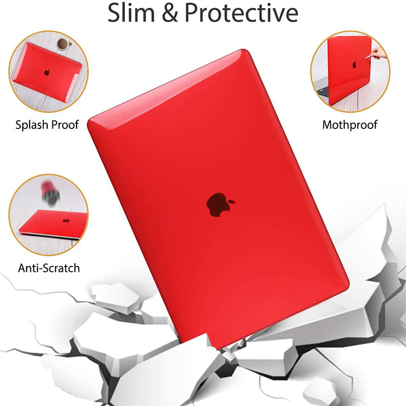 Transparent red | Macbook case customizable