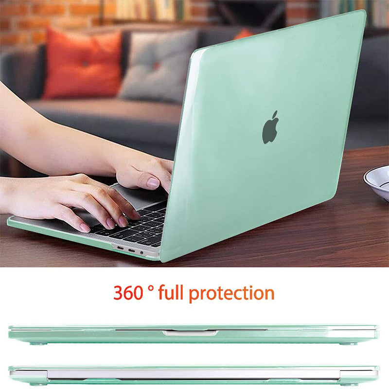 Transparent green  | Macbook case customizable
