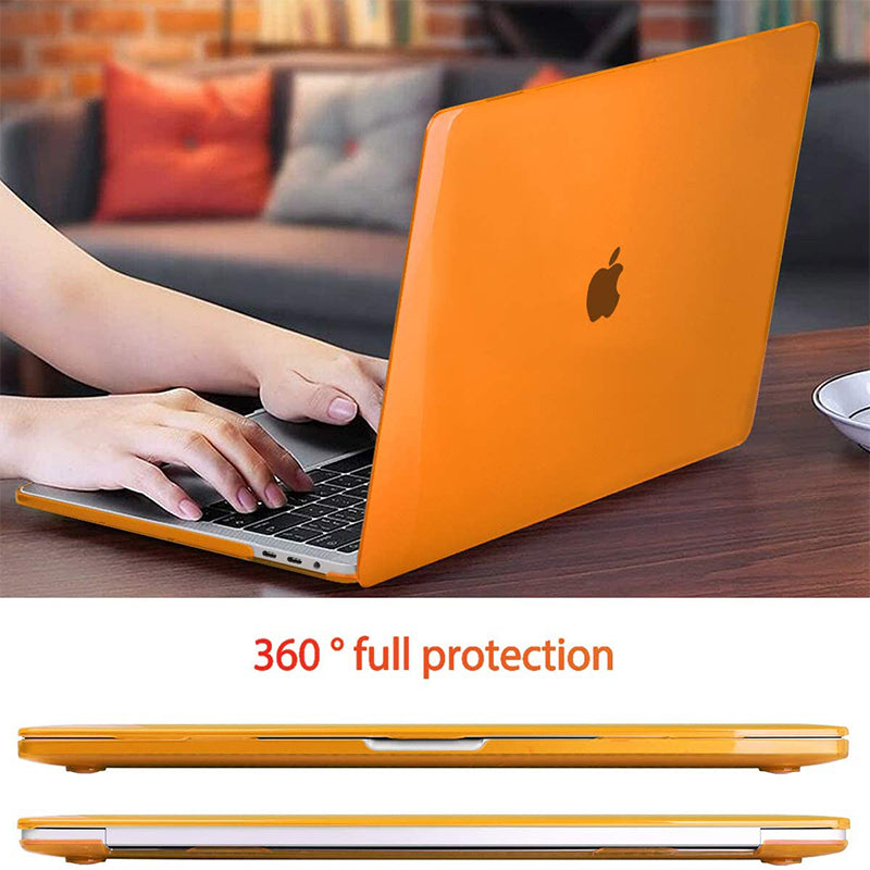 Transparent orange | Macbook case customizable