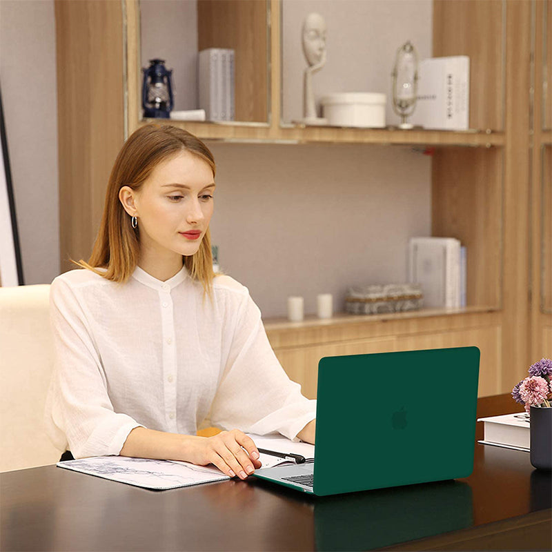 Frosted Dark Green | Macbook case customizable