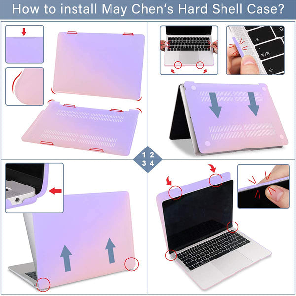 Pink And Purple Gradient | Hard Shell Macbook Case
