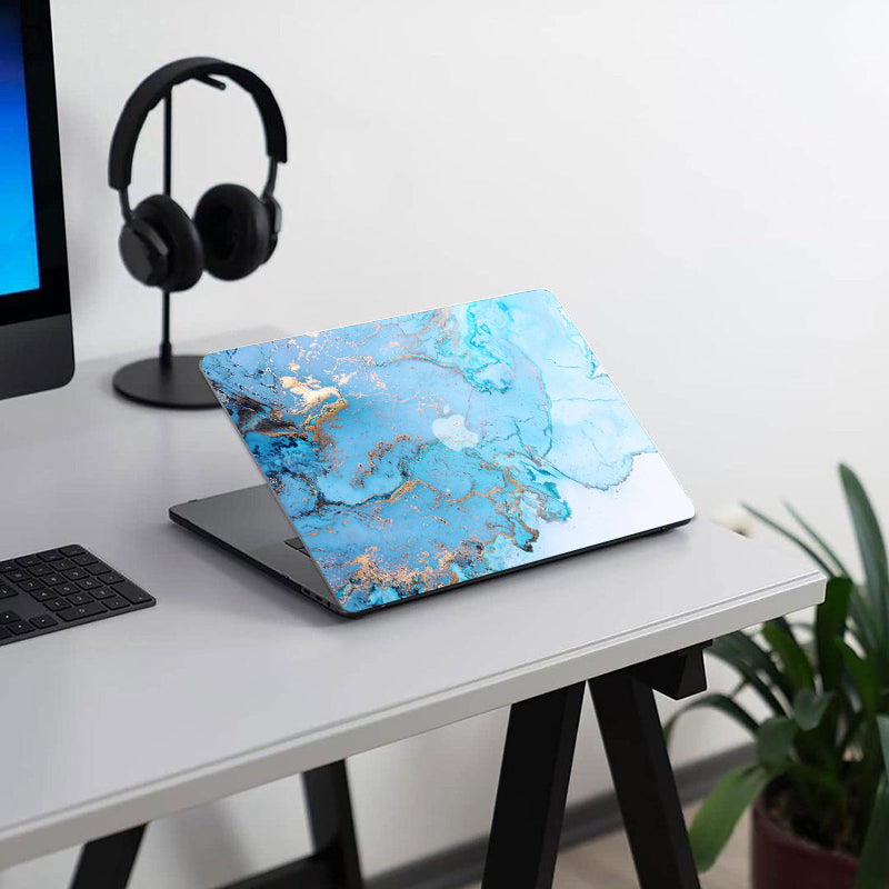 Blue Ocean Memory Marble | Macbook case customizable