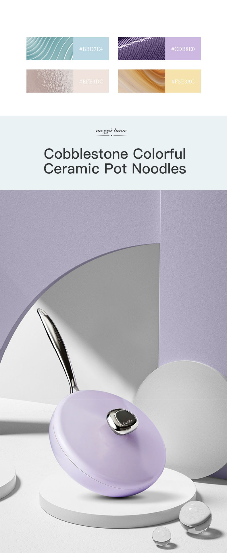 Velosan Pebble Serier Ceramic Nonstick 10''Fry Pan With Lid – VELOSAN