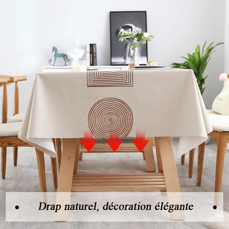 Nappe décorative imperméable et résistante à l'huile