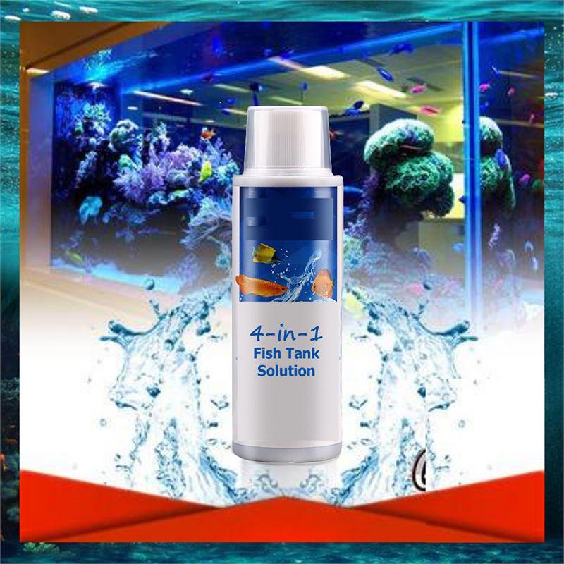 Agent de purification- 4 en 1 Solution d'aquarium