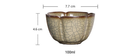 Art Tea Cup JianZhan Tenmoku Teacup Crack