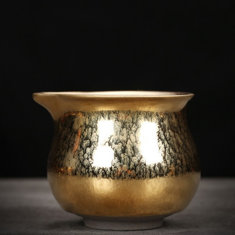 Art Tea Cup JianZhan Tenmoku Gilt Tea Set