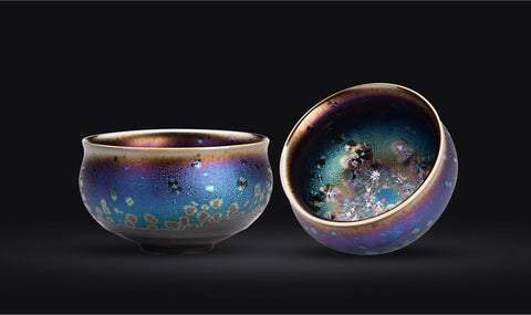 Art Tea Cup JianZhan Tenmoku Peacock Cup