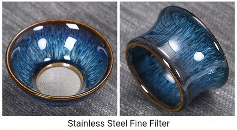 Art Tea Cup JianZhan Tenmoku Tea Set Starry Sky