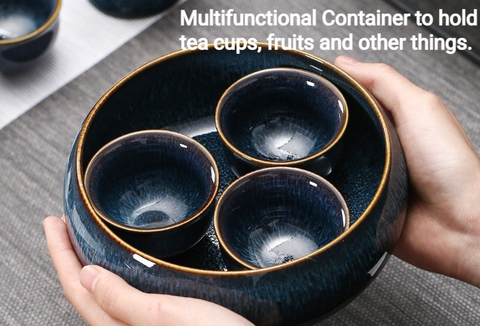 Art Tea Cup JianZhan Tenmoku Tea Set Starry Sky