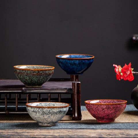 Art Tea Cup JianZhan Tenmoku Teacup Autumn