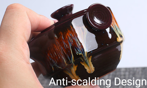 Art Tea Cup JianZhan Tenmoku Tea Set Firefly