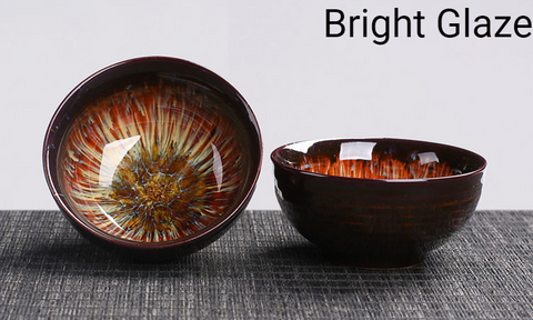 Art Tea Cup JianZhan Tenmoku Tea Set Firefly