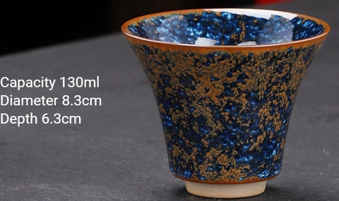 Art Tea Cup JianZhan Tenmoku Teacup Star