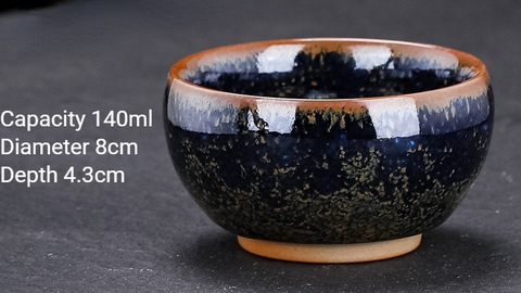 Art Tea Cup JianZhan Tenmoku Teacup Star