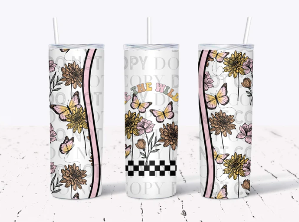 Find me where the wildflowers are 22oz hot/cold tumbler