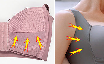 details of FallSweet comfort front closure t shirt bra