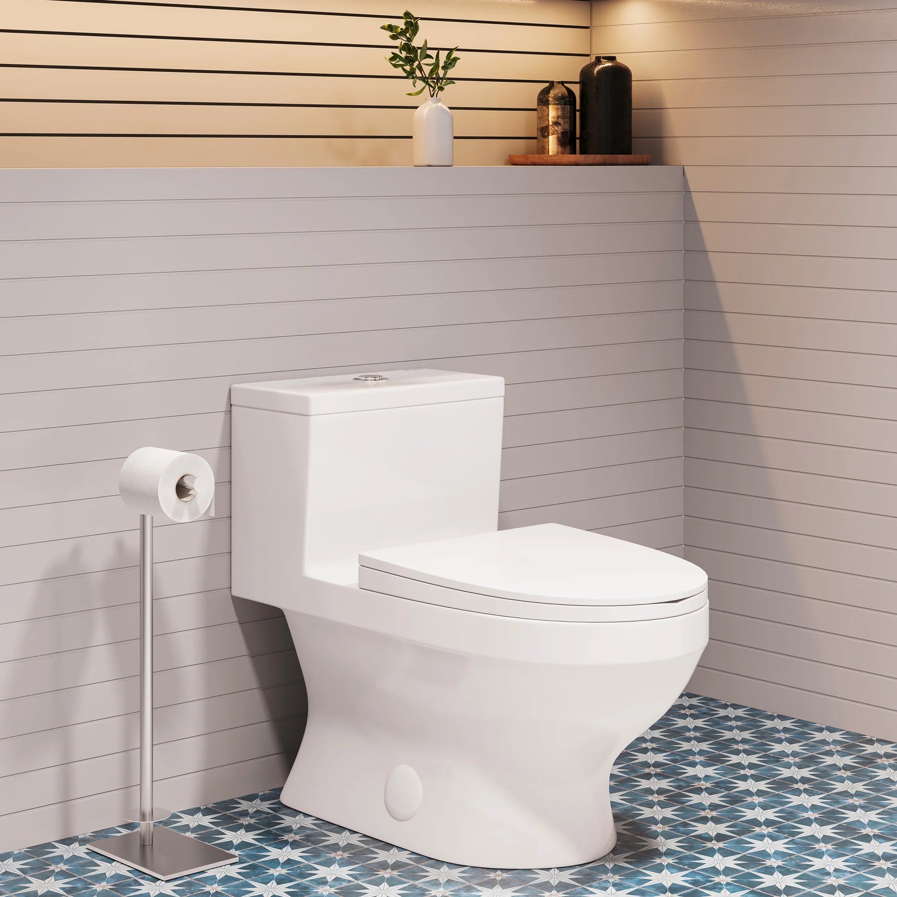 Swiss Madison Clichy One-Piece Elongated Toilet Dual-Flush 1.1/1.6 gpf - SM-1T170