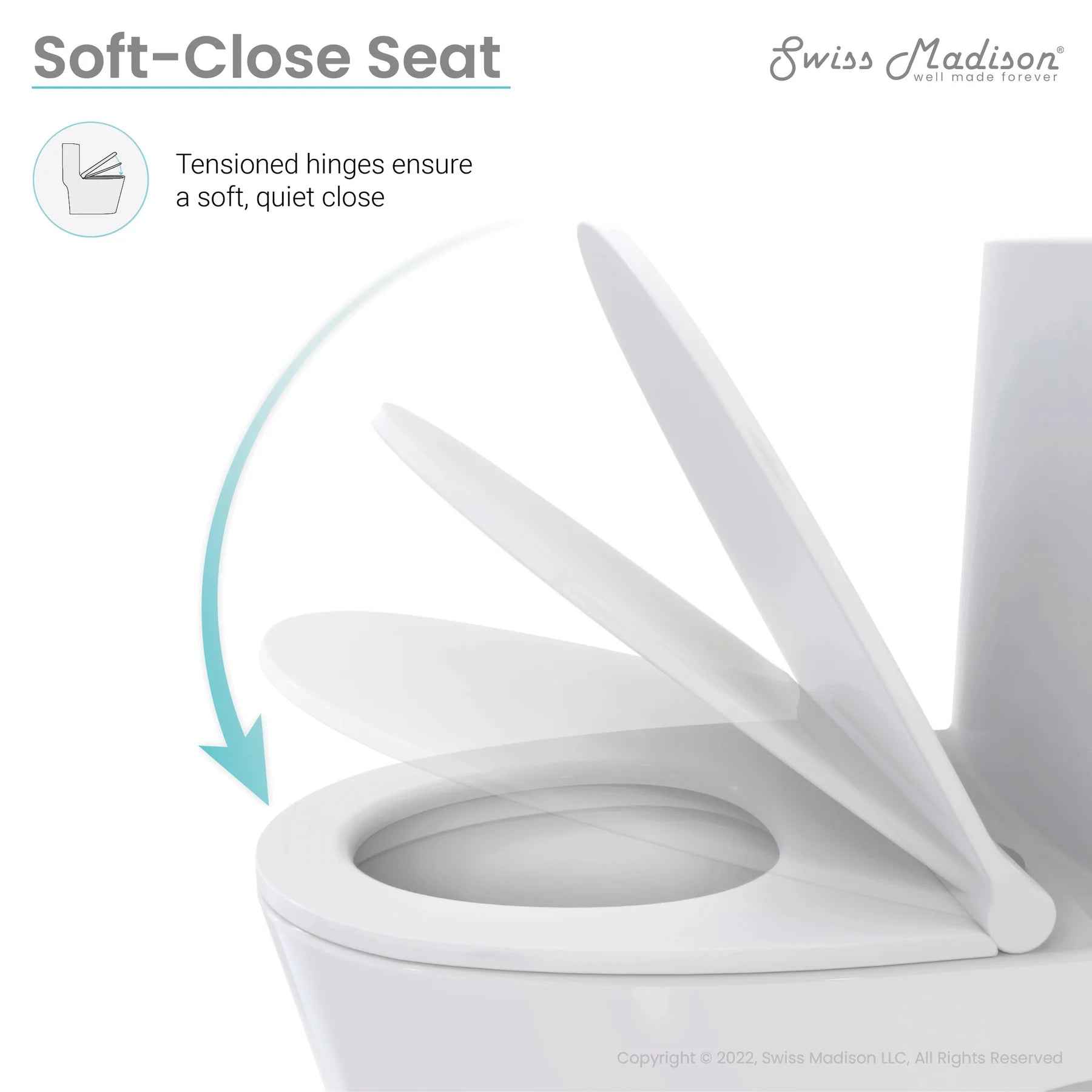 Swiss Madison Clichy One-Piece Elongated Toilet Dual-Flush 1.1/1.6 gpf - SM-1T170