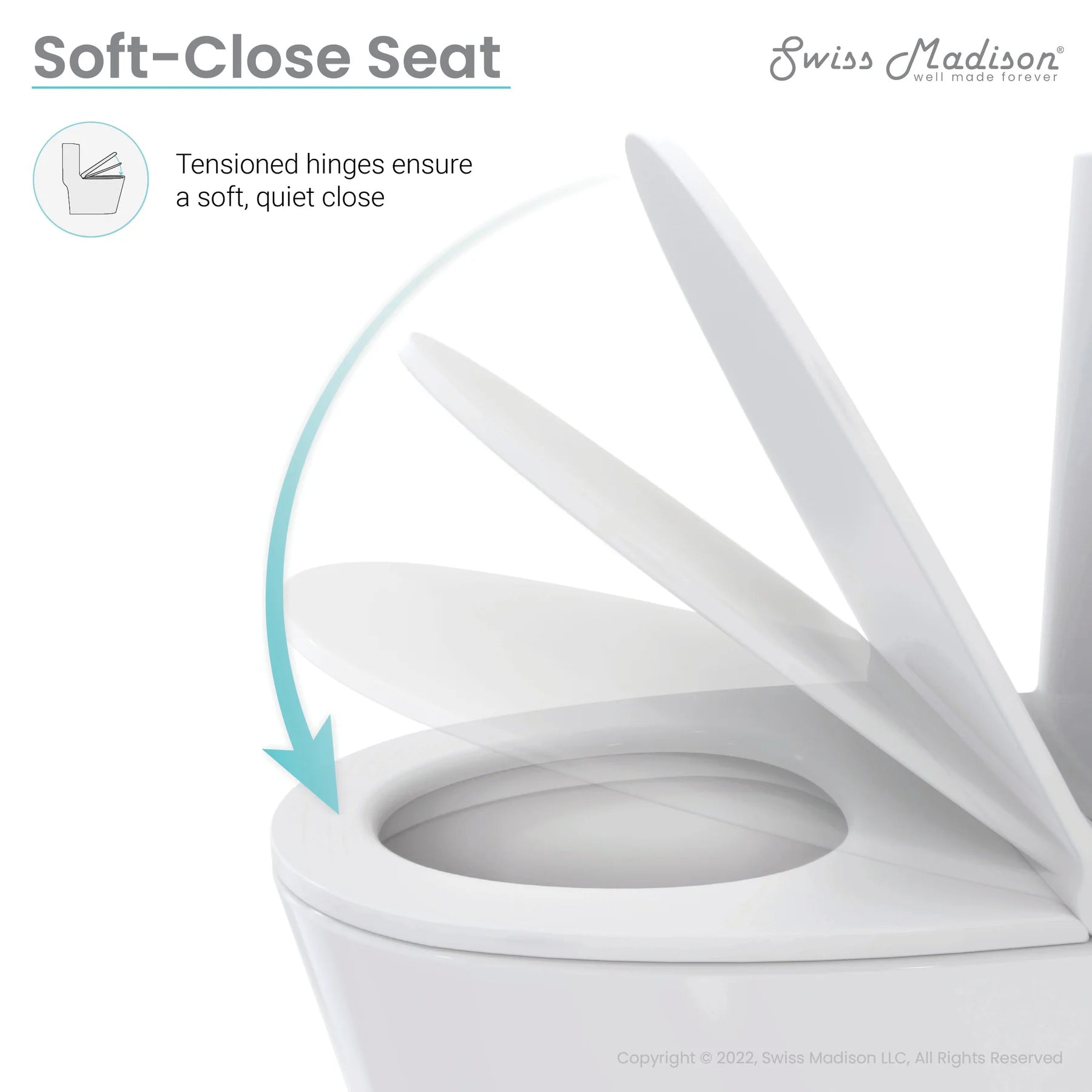 Swiss Madison Sublime One Piece Elongated Toilet with Touchless Retrofit Dual Flush 1.1/1.6 gpf ?- SM-1TK205