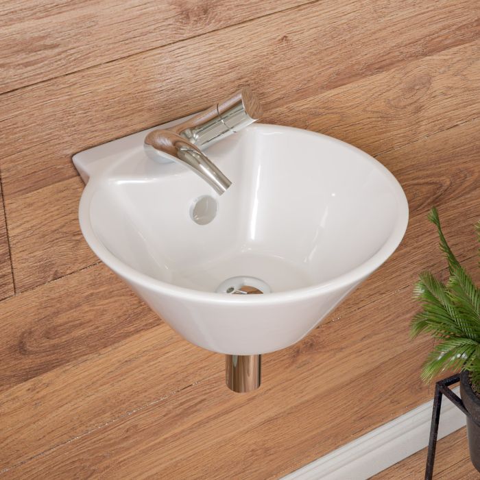 ALFI Single Lever Wave Bathroom Faucet Polished or Brushed - AB1572