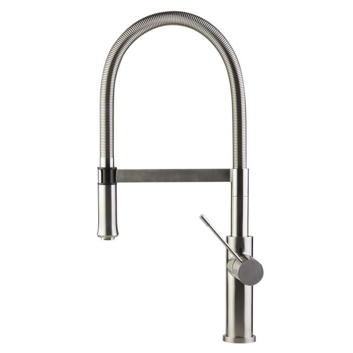 ALFI Brushed Gooseneck Single Hole Kitchen Faucet - AB2015