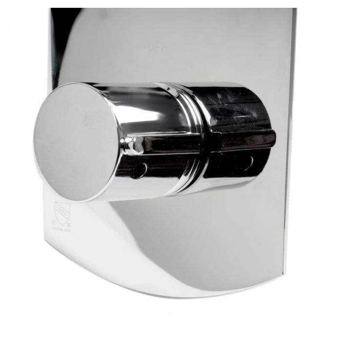 ALFI Round Knob 1 Way Thermostatic Shower Mixer - AB3809