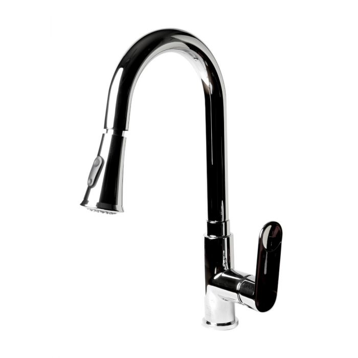 ALFI Gooseneck Pull Down Kitchen Faucet - ABKF3480