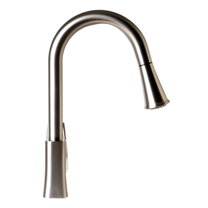 ALFI Square Gooseneck Pull Down Kitchen Faucet - ABKF3889