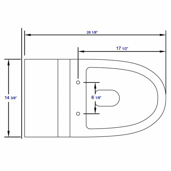 EAGO  Replacement Soft Closing Toilet Seat for TB326 - R-326SEAT