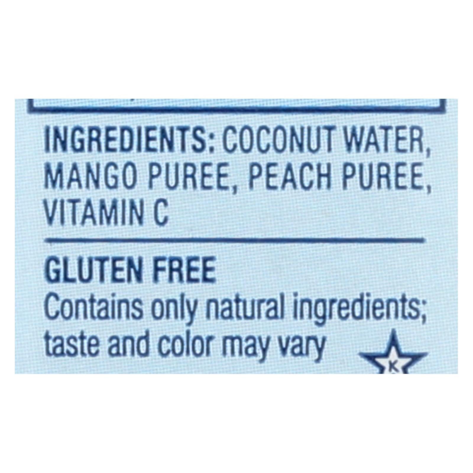 Vita Coco Coconut Water - Peach And Mango - Case Of 12 - 500 Ml