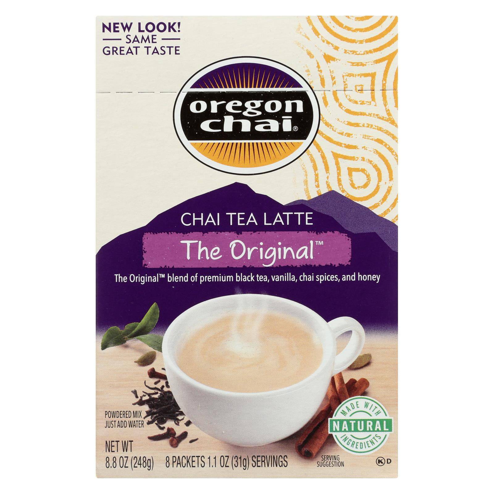 Oregon Chai Tea Latte Mix - The Original - Case Of 6 - 8 Count