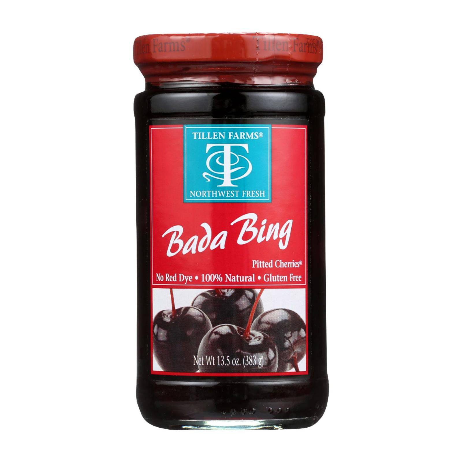 Tillen Farms Cherries - Bada Bing - 13.5 Oz - Case Of 6