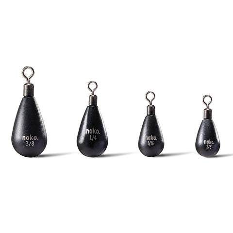 Tungsten Free Rig Tear Drop Shot Weights