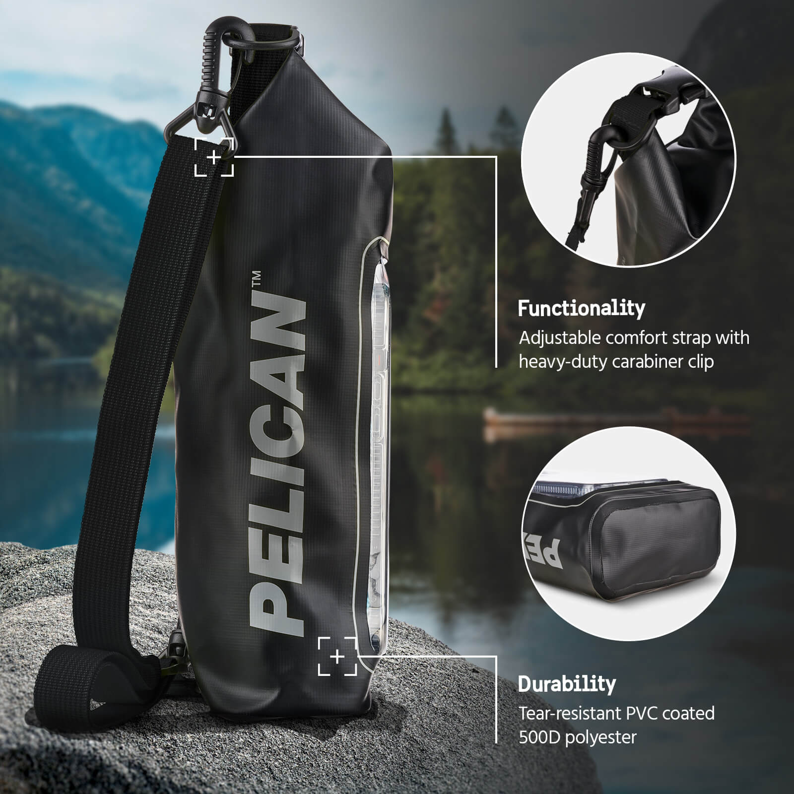 Marine Waterproof 2L Dry Bag (Stealth Black) - Dry Bag